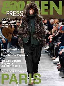 2025-26 A/W gap PRESS MEN vol.78 PARIS | gap編集部 |本 | 通販 | Amazon